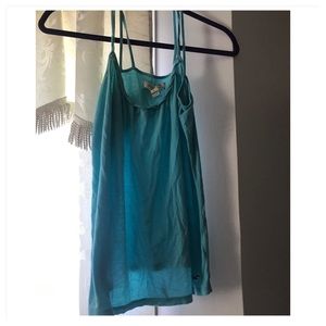 Hollister sky blue crisscross strap top